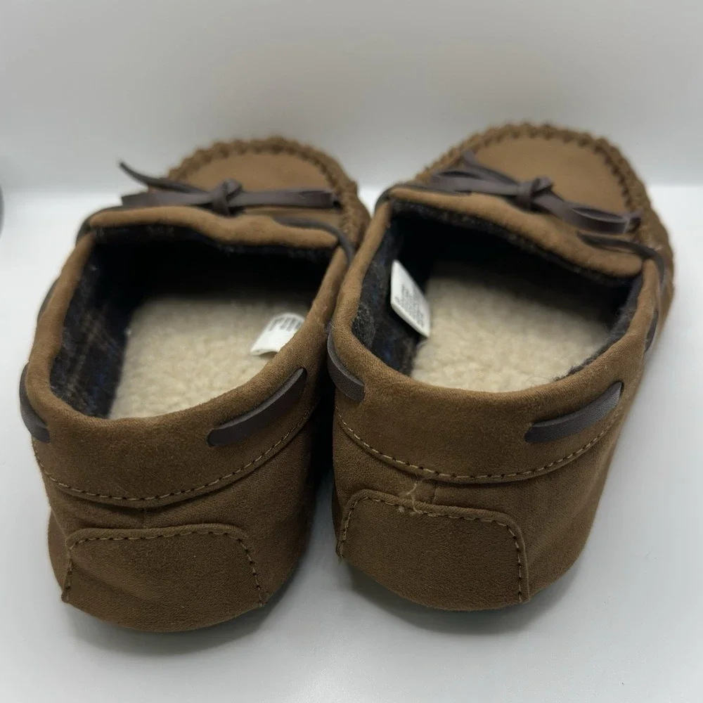 Cat & Jack Boys Youth Lionel Moccasin Slippers Kids size 13